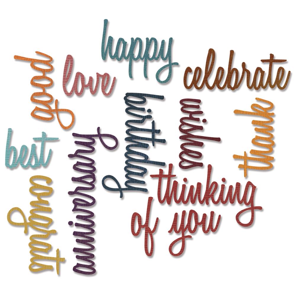 Sizzix Tim Holtz Thinlits - Celebrate