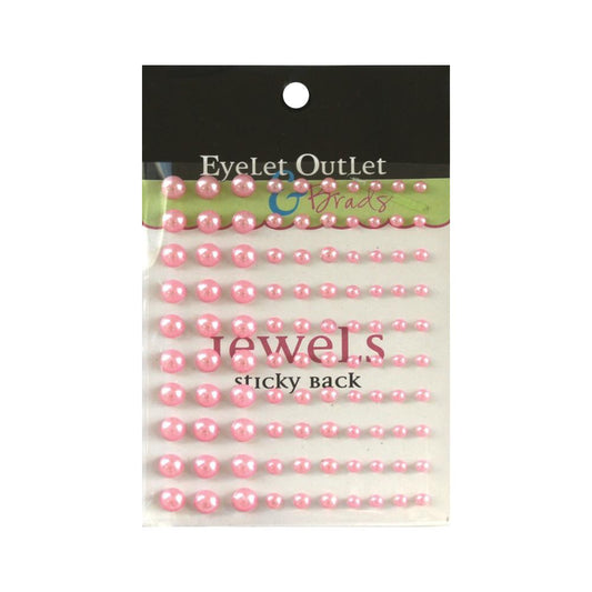 Eyelet Outlet & Brads -Multi Pearls 100 pk - Pink