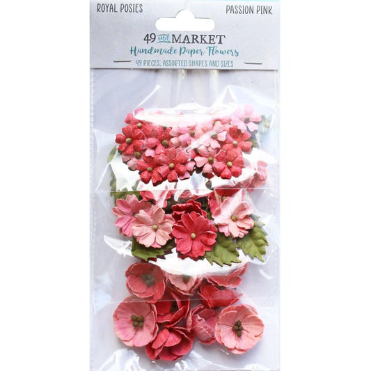 49and Market Handmade Paper Flowers - Royal Posies- Passion Pink