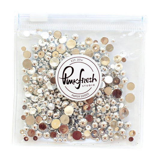 Pinkfresh Essentials Metallic Pearls - Silver