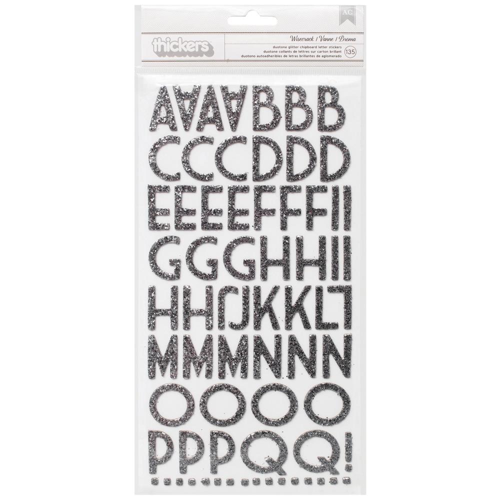 American Crafts Thickers- Letter Stickers- Wisecrack