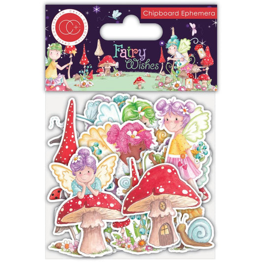 Craft Consortium Chipboard Ephemera Pack 30pk - Fairy Wishes