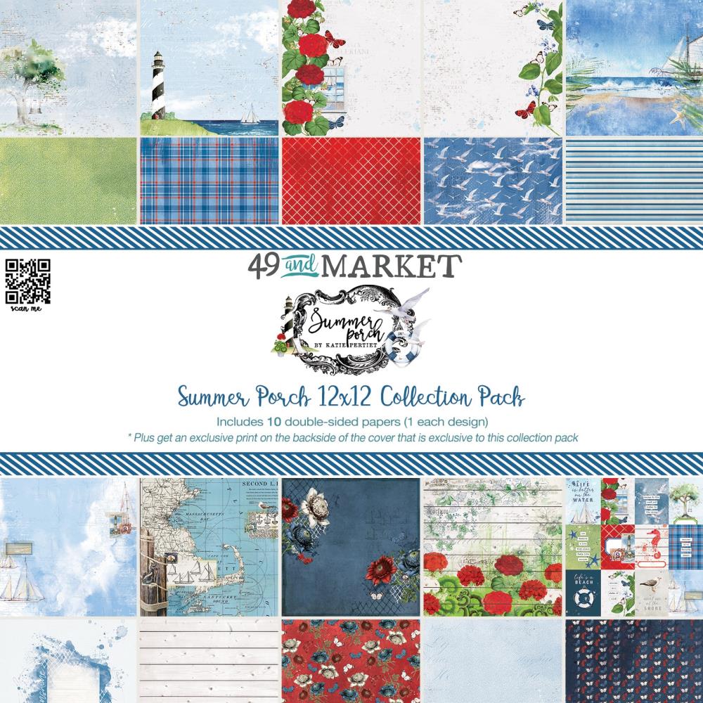 49 & Market 12x12 Double Sided Paper Pack - Summer Porch Collection