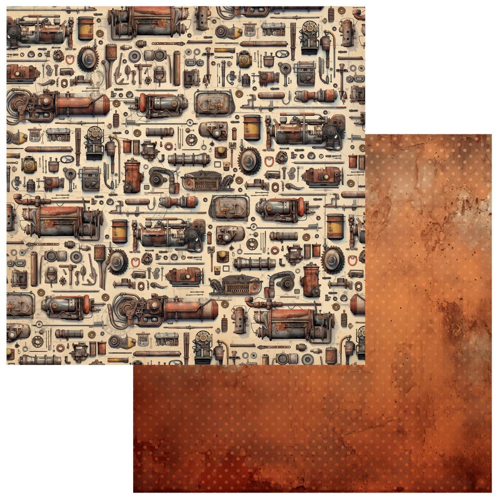 49 and Market 12x12 Double Sided Paper- Rust and Revs- Freedom