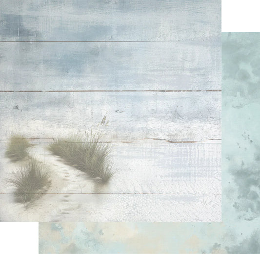 Uniquely Creative 12x12 Double Sided Paper- Coastal Bliss- Lost in the Sand