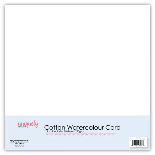 Uniquely Creative 12x12 Watercolour Cardstock 250gsm