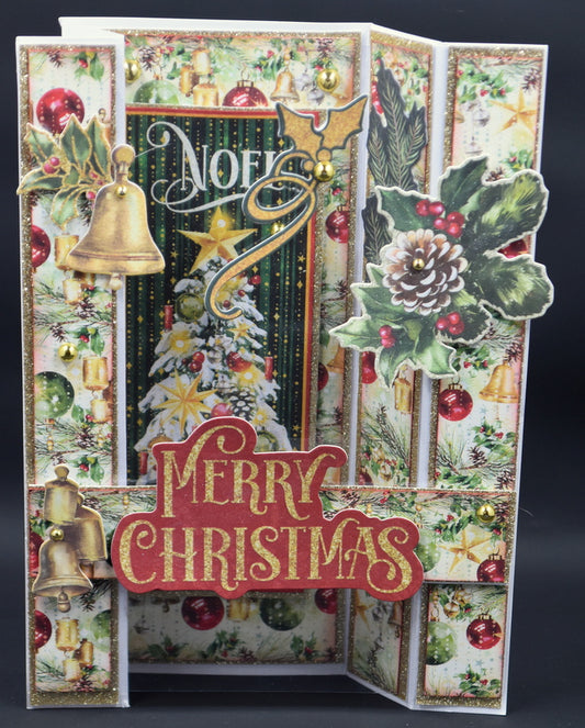 TK Paper Boutique Ready to Assemble Card Making KIt - Merry & Bright Bridge Fold Cards