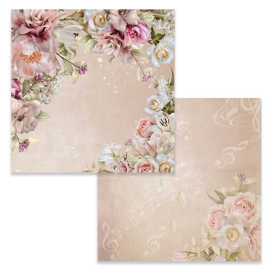 Couture Creations 12x12 Double Sided Paper - Vintage Tea Collection - Sheet 02