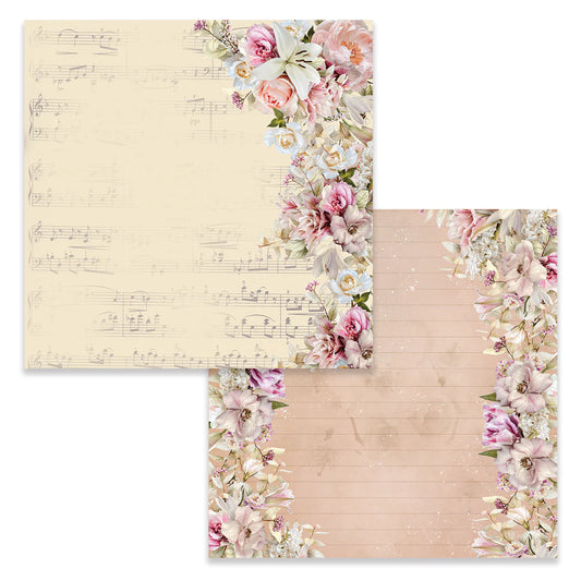 Couture Creations 12x12 Double Sided Paper - Vintage Tea Collection -05