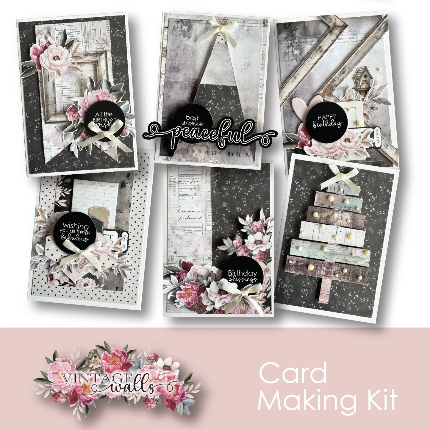 Uniquely Creative Card Making Kit - Vintage Walls