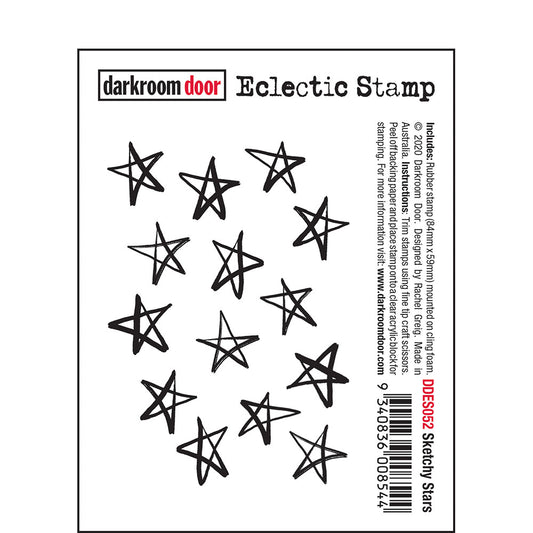 Darkroom Door Eclectic Stamp - Sketchy Stars