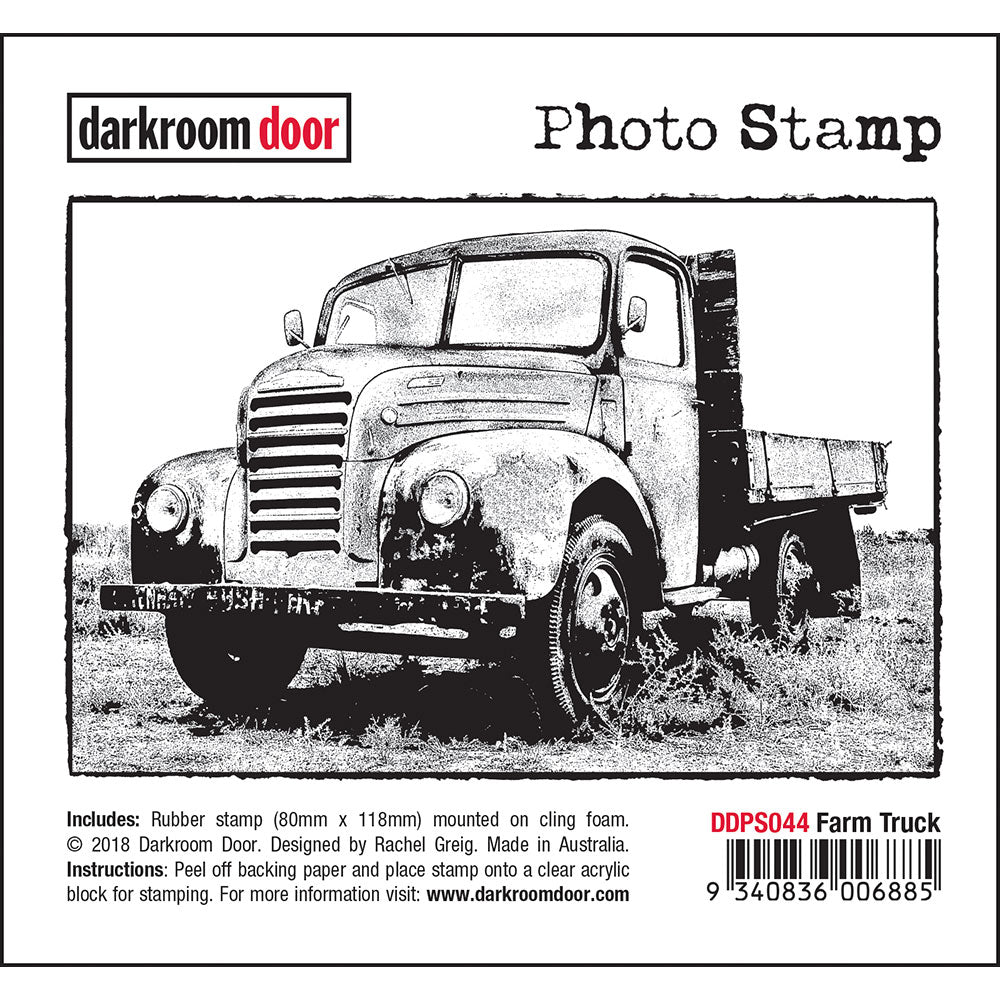 Darkroom Door Photo Stamp - Farm Truck