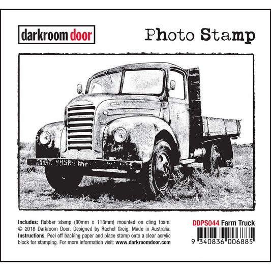 Darkroom Door Photo Stamp - Farm Truck