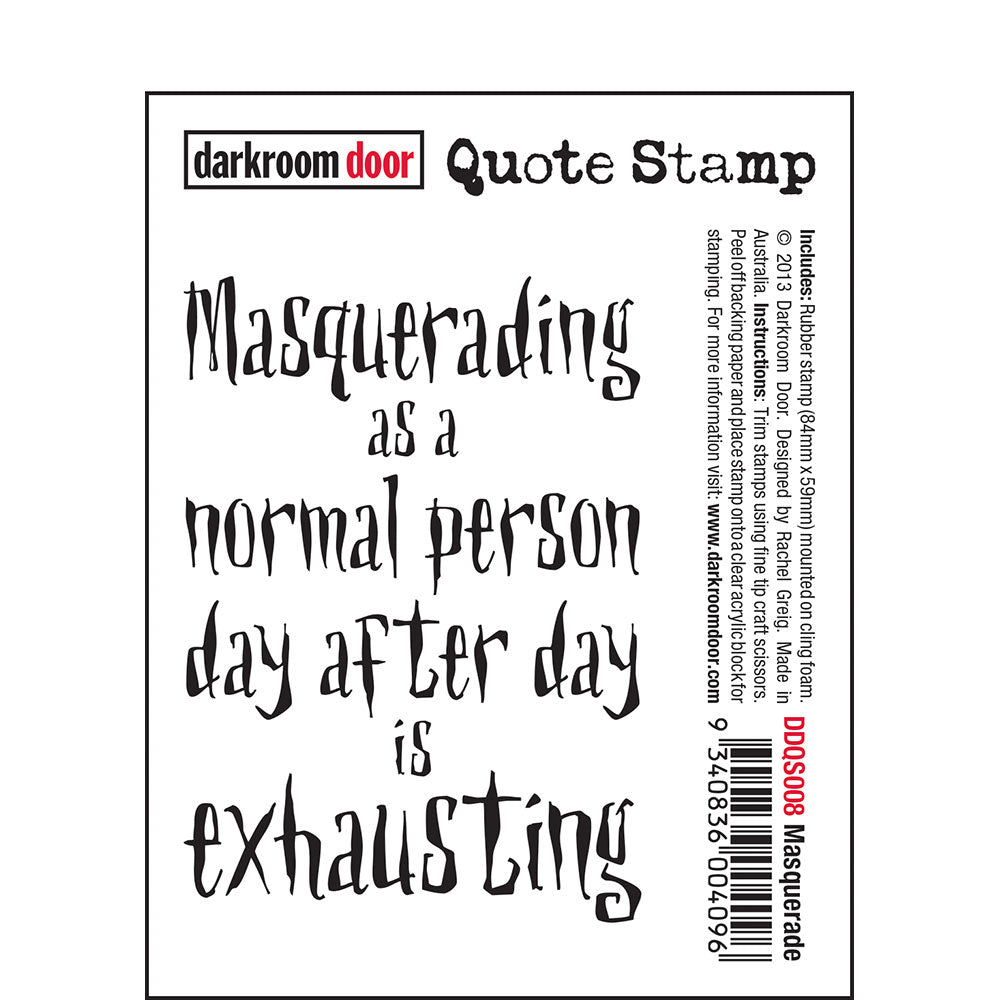 Darkroom Door Eclectic Stamp - Masquerade