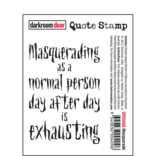 Darkroom Door Eclectic Stamp - Masquerade