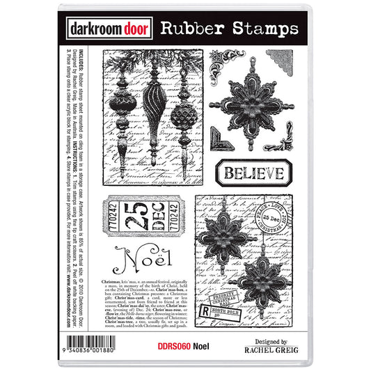 Darkroom Door Rubber Stamps - Noel