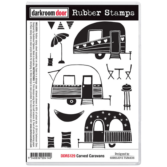 Darkroom Door Rubber Stamps - Carved Caravans