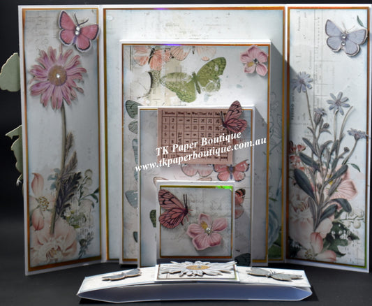 TK Paper Boutique Ready to Assemble Card Making Kit - Gatefold Pop Up Panel Cards