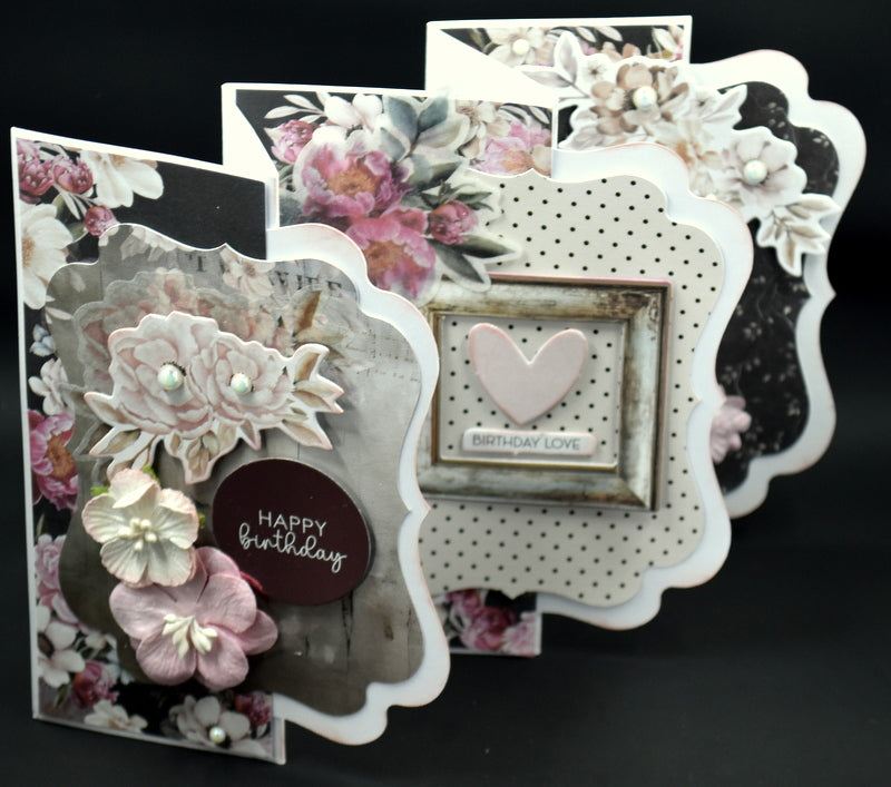 TK Paper Boutique Ready to Assemble Card Making Kit - Triple Panel Bracket Cards