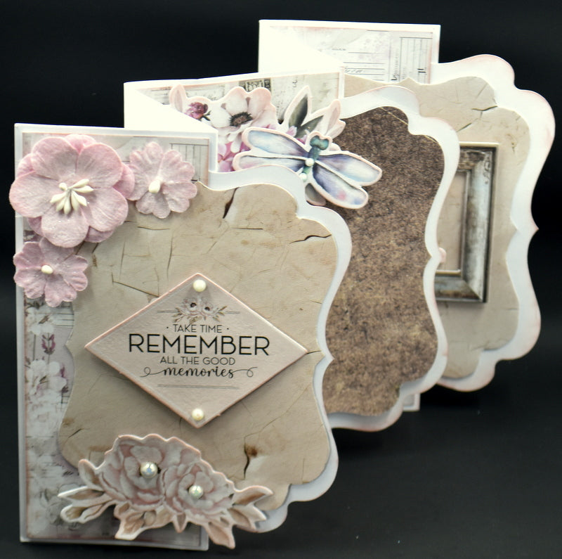 TK Paper Boutique Ready to Assemble Card Making Kit - Triple Panel Bracket Cards