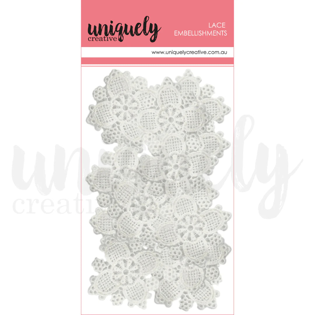 Uniquely Creative Embellishments - Delicate Lace Flowers