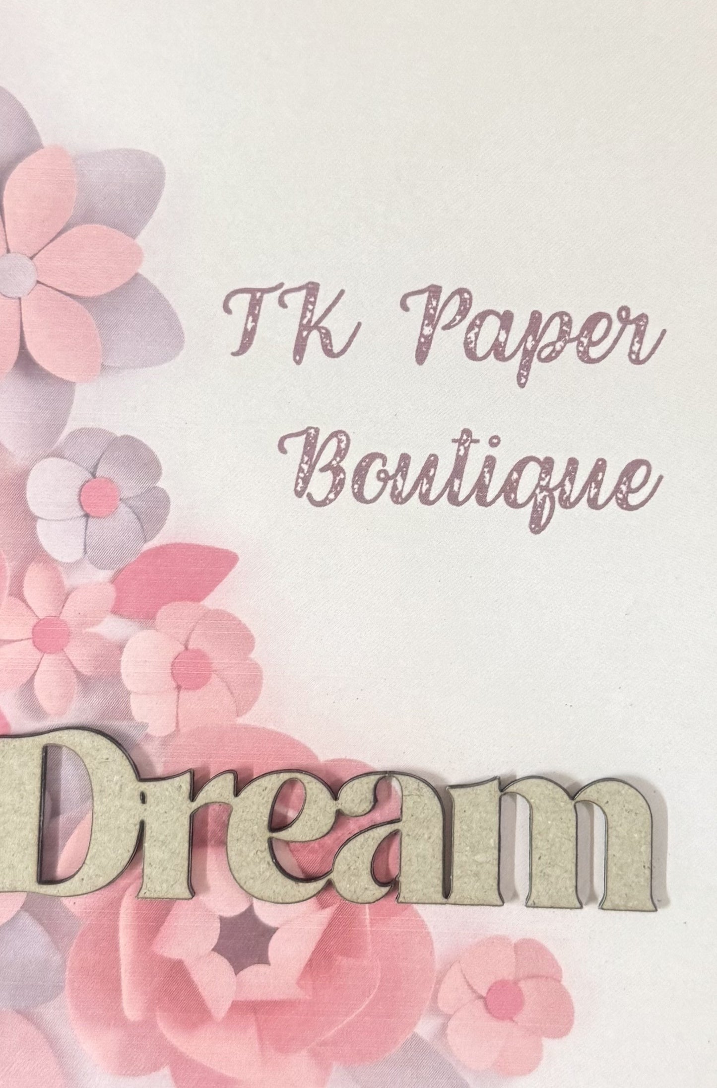 TK Paper Boutique Laser Chipboard - Dream