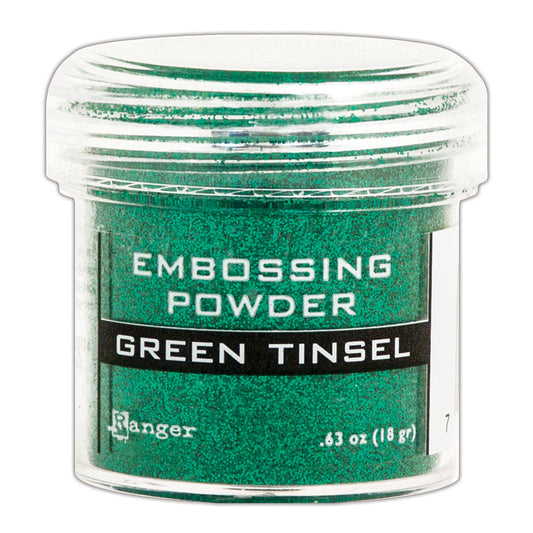 Ranger Embossing Powder- Green Tinsel