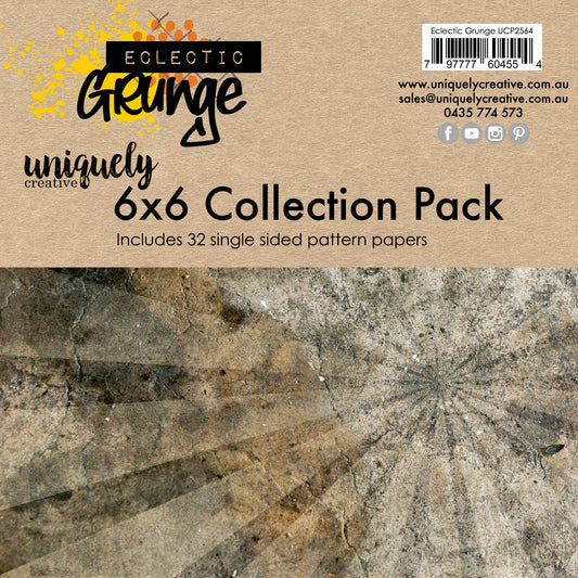 Uniquely Creative 6x6 Paper Pad - Eclectic Grunge