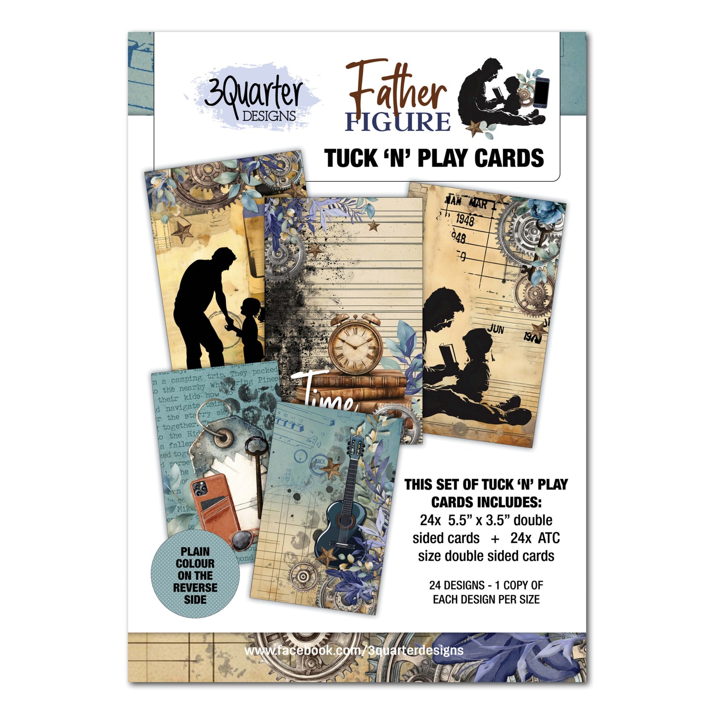 3Quarter Designs Tuck 'n'Play Cards - Father Figure