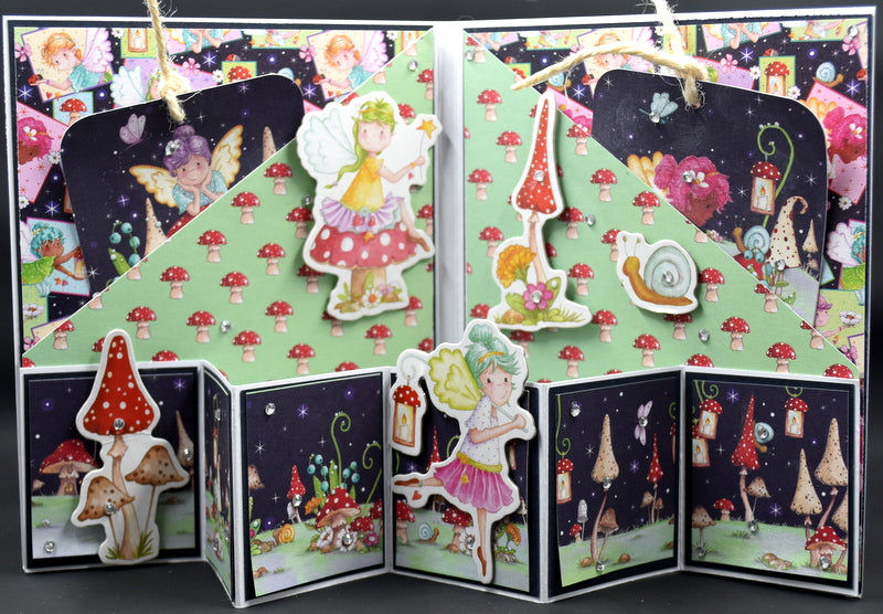 TK Paper Boutique Ready to Assemble Card Making Kit - Fairy Concertina Card Kit