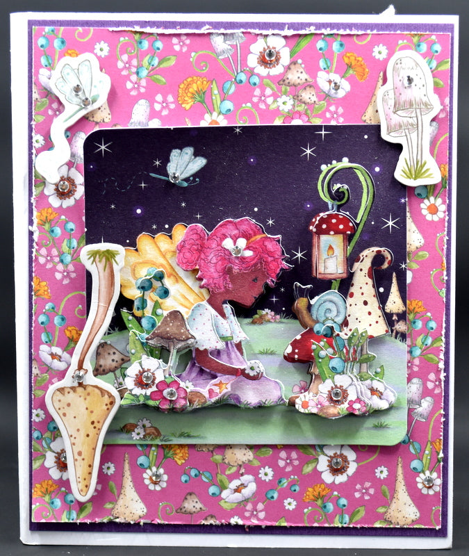 TK Paper Boutique Ready to Assemble Card Making Kit - Fairy Concertina Card Kit