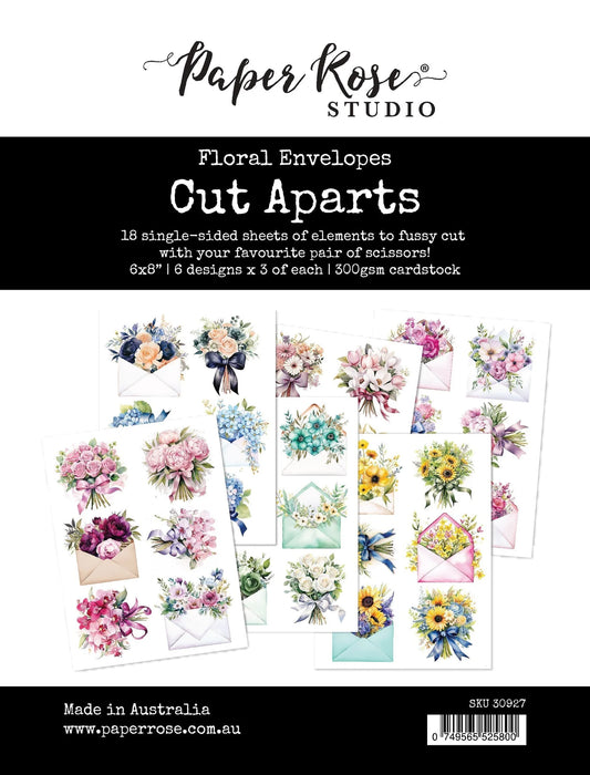 Paper Rose Studio Cut Aparts - Floral Envelopes