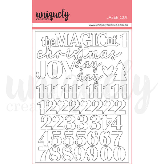 Uniquely Creative Embellishments- Holiday Spirit Laser Cut