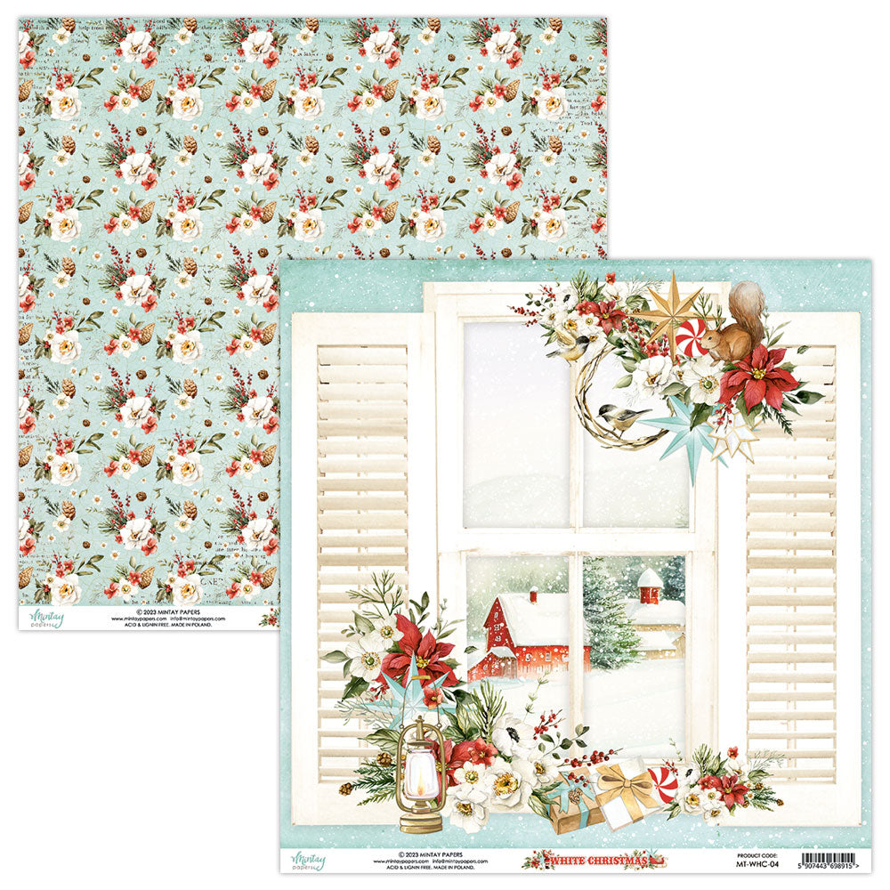 Mintay 12x12 Double Sided Paper - White Christmas