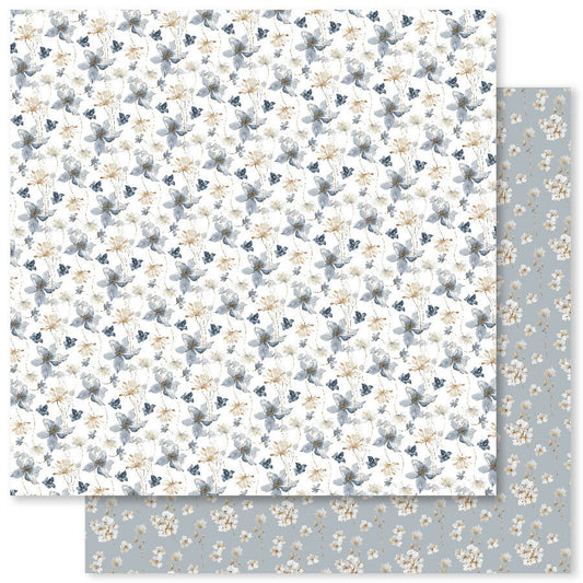 Paper Rose Studio 12x12 Double Sided Paper- Morning Memories Basics - E