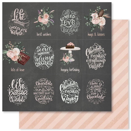 Paper Rose Studio 12x12 Double Sided Paper - Sweet Bouquet - A