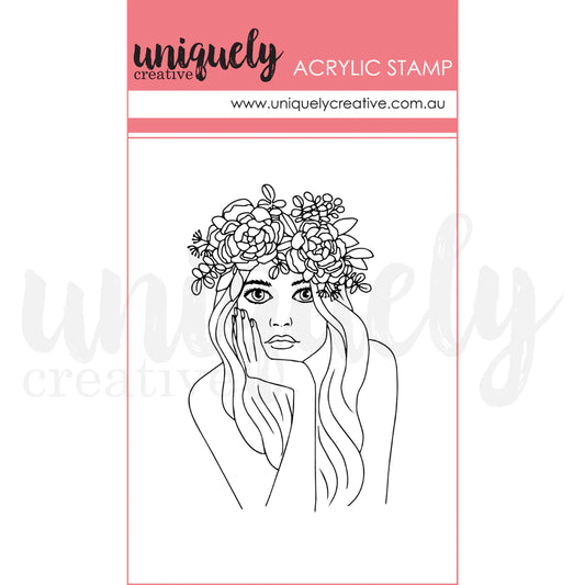 Uniquely Creative Acrylic Stamp - Sweet Magnolia - Dahlia