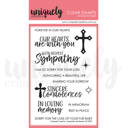 Uniquely Creative Clear Stamps - Sympathy Sentiments