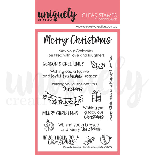 Uniquely Creative Clear Photopolymer Stamps - Christmas Essentials