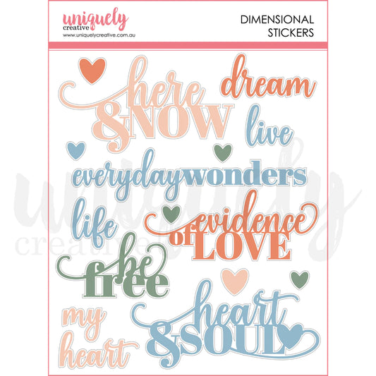 Uniquely Creative Dimensional Stickers - Boho Soul