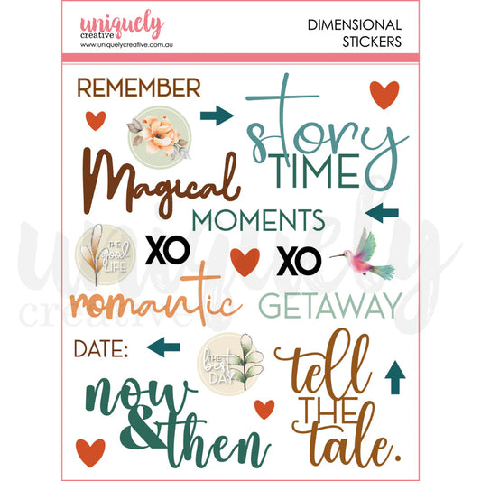 Uniquely Creative Dimensional Stickers - Enchanted Forest