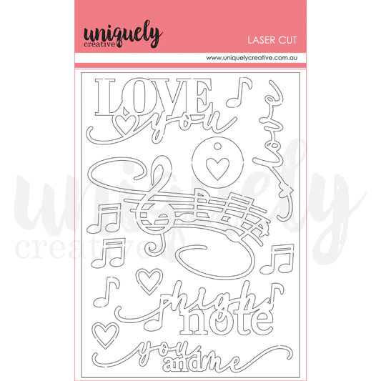 Uniquely Creative Embellishments- Laser Cut- Summer Sonata