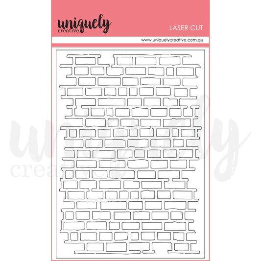 Uniquely Creative Laser Cut Chipboard Embellishment- Brick Wall