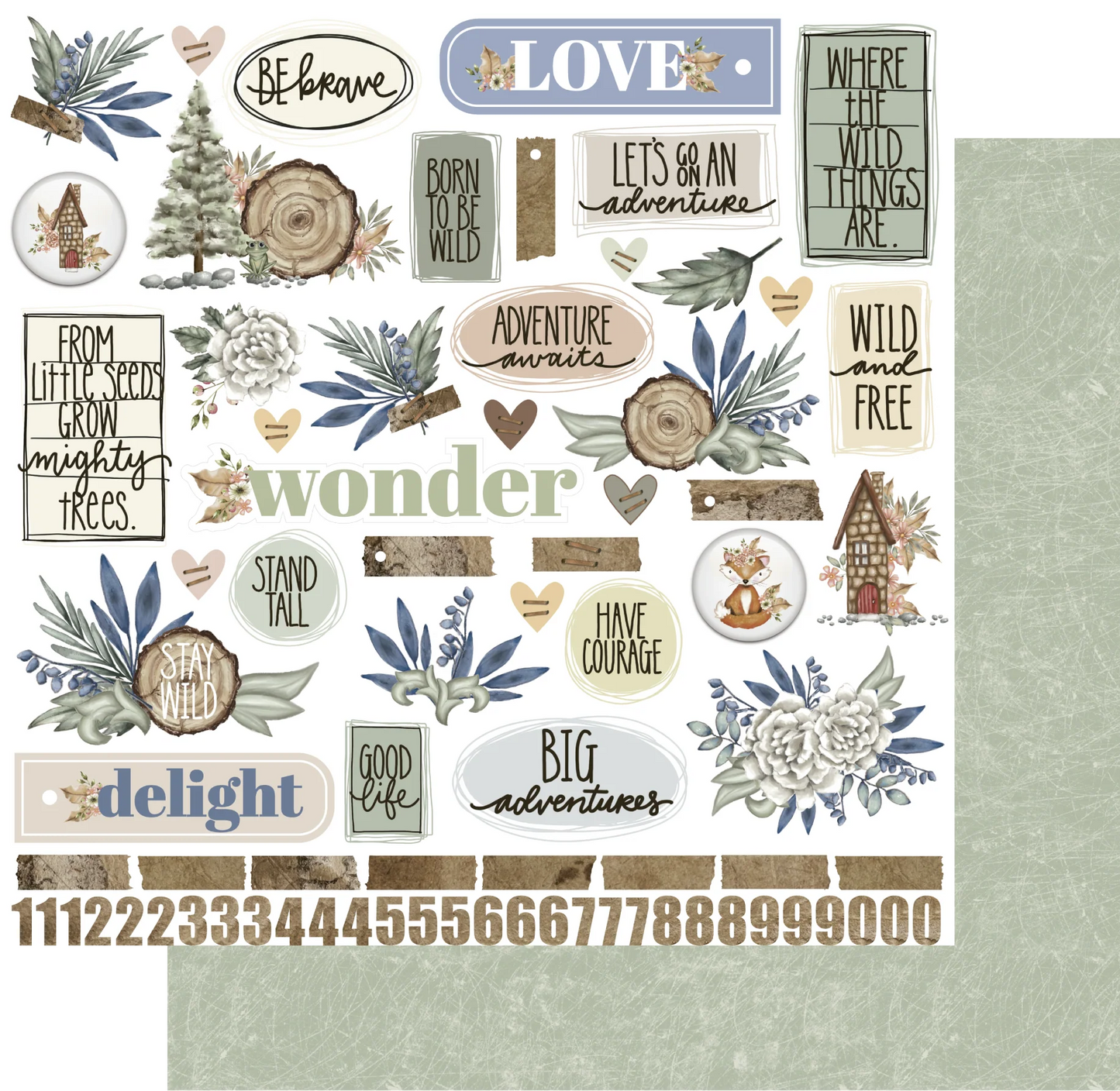 Uniquely Creative 12x12 Double Sided Paper - Into the Wild - Big Adventure