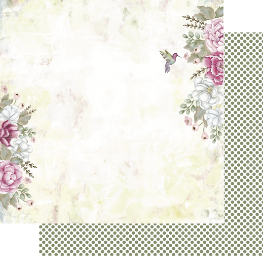 Uniquely Creative 12x12 Double Sided Paper - Sweet Magnolia- Just Perfect