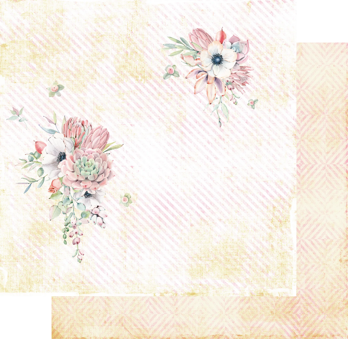 Uniquely Creative 12x12 Double Sided Paper - Blossom & Bloom - Floral Symphony