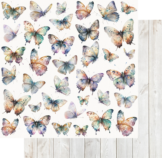 Uniquely Creative 12x12 Double Sided Paper - Blossom & Bloom - Wings of Whimsy