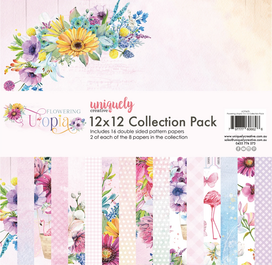 Uniquely Creative 12x12 Double Sided Paper Pack - Flowering Utopia.