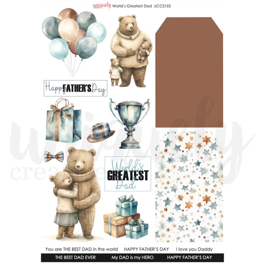 Uniquely Creative Cut-a-Part Sheet - World's Greatest Dad