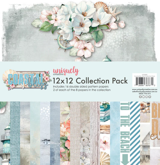 Uniquely Creative 12x12 Double Sided Paper Pack - Coastal Bliss